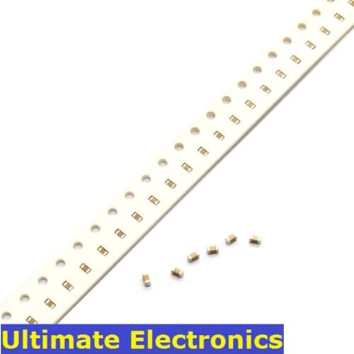 100Pcs/Lot 0603 SMD Chip Multilayer Ceramic Capacitor 0.5pF~2.2uF 10pF 100pF 1nF 10nF 100nF 0.1uF 1uF 2.2uF MLCC Chip Capacitor