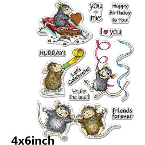 2020 Hot Celebrate Friends New 4x6inch Transparent Silicone Clear Stamp For Scrapbooking DIY Craft Decoration Soft Stamp Album