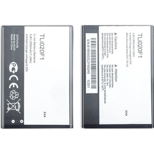 3.8V 2000mAh TLi020F1 For Alcatel PIXI 4 5045D / Pop 2 5042D C7 7040 7040D / TCL J720 J720T J726T J726T-so2 J728T Battery