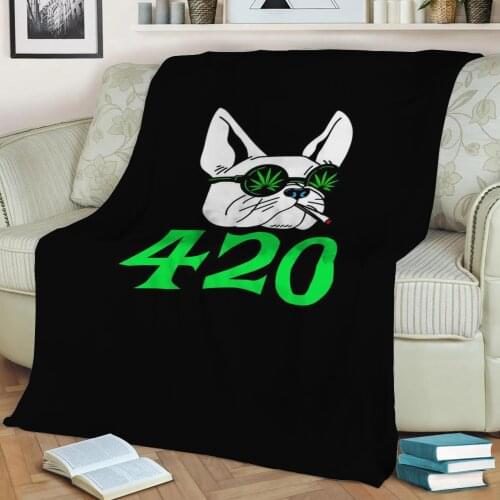 420 Weed Gift Flannel Throw Blanket 3D Printed Keep Warm Sofa Child Blanket Home Decor Textiles Dream Family Gift
