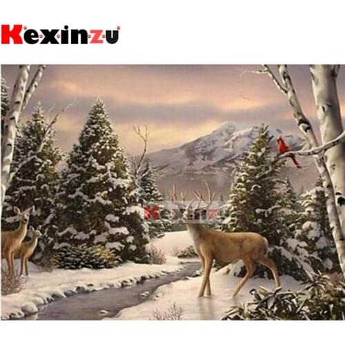 5D DIY Full Square/Round Drill Diamond Painting Kit "Christmas tree deer" Embroidery Mosaic Cross Stitch Stickers Decor Gift XF6