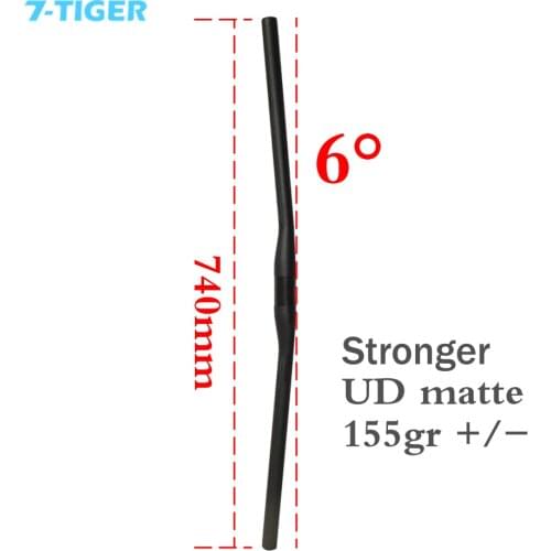 7-TIGER MTB straight handlebar flat handle bar full carbon bicycle handlebar 740mm handlebar,carbon straight handlebar