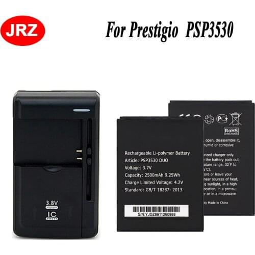 2PCS PSP3530 DUO Battery 2500mAh Battery For Prestigio Muze D3 3530 Duo E3 PSP3531 DUO Muze A7 PSP7530 DUO+ Universal Charger
