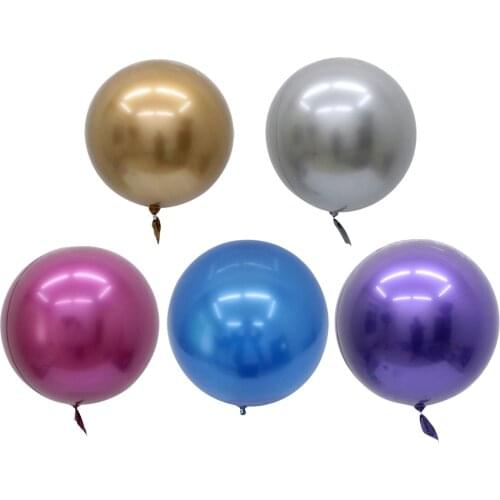 Large Metallic Foil Round Balloons Aluminum Foil Balloon for Wedding Party Supplies Home Garden Stage Ornament Kid Gifts
