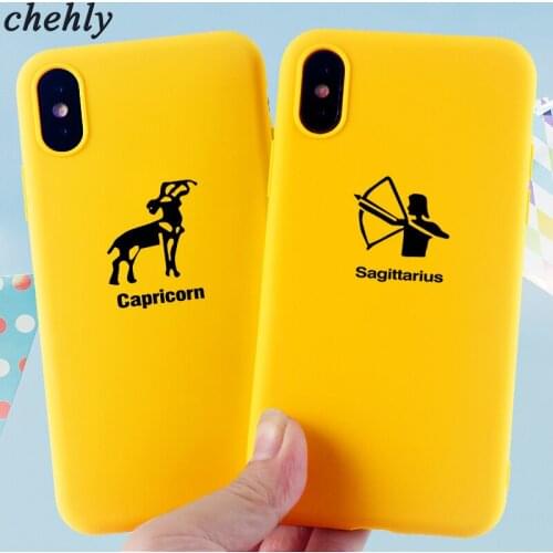 Luxury Phone Case for iPhone X XR XS Max 8 7 6s Plus Twelve constellations Cases Soft Silicone Fitted TPU Back Accessories Cover