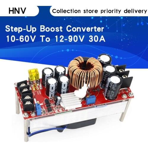 1500W Dc-Dc Step-Up Boost Converter 10-60V To 12-90V 30A Constant Current Power Supply Module Led Driver Voltage Power Converter