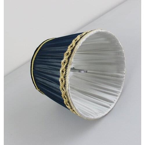 DIA 15cm/5.9inch High Quality Deep Blue color Lace Lampshades for lamp, Clip on