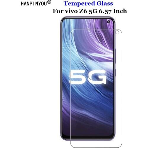 For vivo Z6 5G Full Cover Tempered Glass 9H 2.5D Premium Screen Protector Film For vivo Z6 5G 6.57"