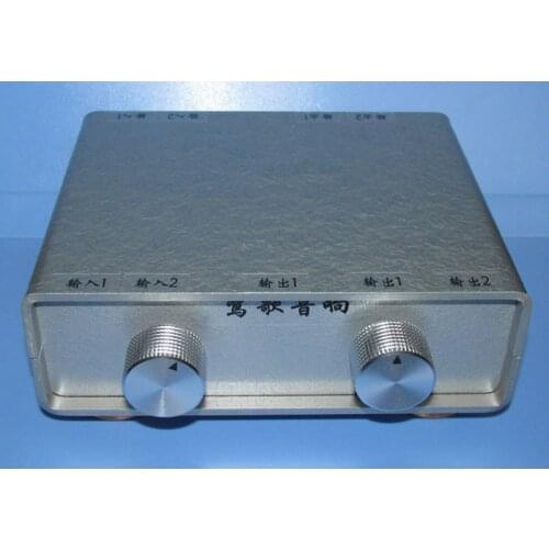 2-way audio input selection / single-end balanced output, Jensen JT-11P-HPC re-engraved 10K: 40K signal passive switching