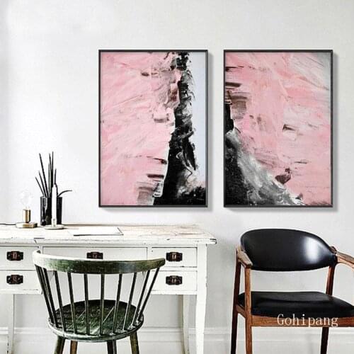 Pink Painting Canvas Art Posters And Prints Nordic Abstract Style Wall Pictures For Living Room Modern Minimalist Home Decor