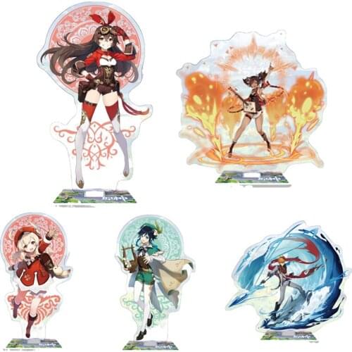 Game Genshin Impact Animation Peripheral Acrylic Decoration Stand 16cm Desk, Office Dormitory Decoration, Cosplay Props Gift