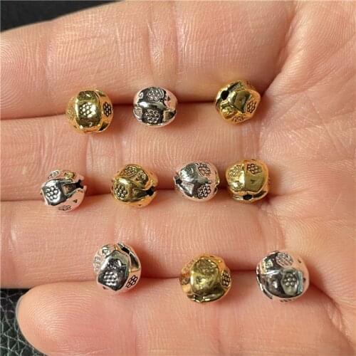 JunKang 25pcs new charm fashion popular hexagonal plum beads DIY handmade bracelet necklace jewelry accessories