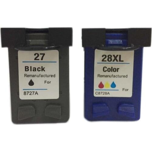Einkshop 27XL 28XL Compatible Ink Cartridge Replacement for HP 27 28 Deskjet 3320 3325 3420 3535 3550 3650 3744 Printer
