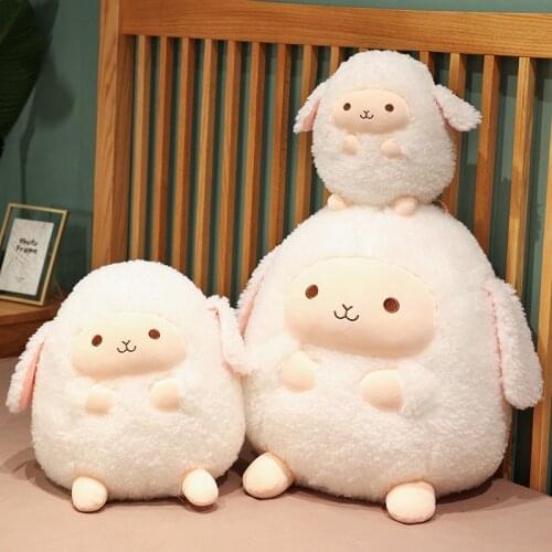 Nordic Style Small Wool Plush Toy Lying Sheep Doll Doll Rag Doll Couple Hug Sheep Doll Baby Soothing Sleep Pillow To Send Ma