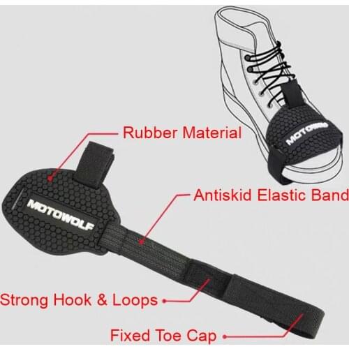 Motowolf Motorcycle Shoes Protective Gear Shifter Shoe Boots Protector Motorbike Boot Cover Protective Gear Shift Pad