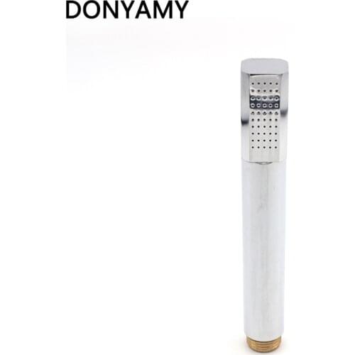 DONYUMMYJO Pressurized Shower Head Hand Held Square Bath Shower Water Saving Showerhead Bathroom Accessories