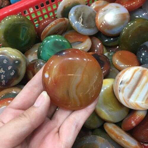 Natural Red Onyx Agate Round Cab Cabochon crystal love natural stones and minerals free shipping fish tank stone