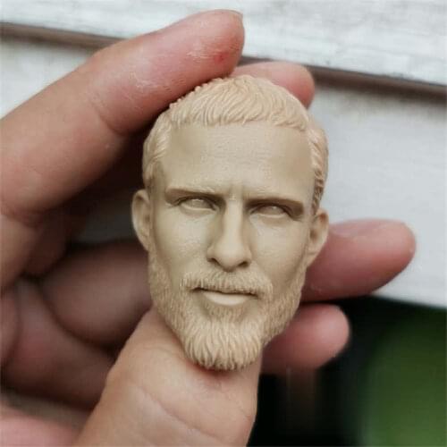 Unpainted 1/6 Scale Special Forces Soldier Head Sculpt Model Head Action Figure Dolls For Hot Toys Figure Body No.69