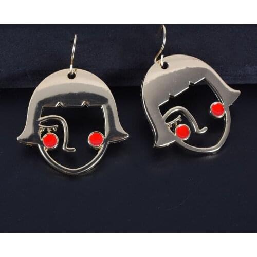 New Fashion Lovely Beauty Dangle Drop Korean Earrings For Women Geometric Round Earring Wedding Kolczyki Jewelry 2021