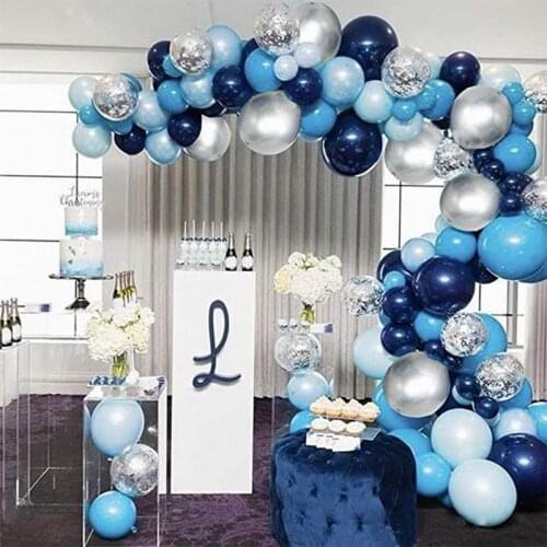 New Navy Blue Balloon Garland Arch Kit Baby Shower Wedding Hawaiian Party Birthday Ballon Anniverssaire Globos Decoration