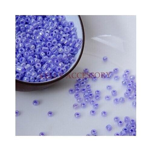 Wholesale 2MM 450G Charm Pearly Lustre Royal Purple Glass Seed Loose Spacer Bead Jewelry Findings Accessories For Jewelry Making