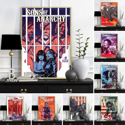 Modern Canvas Painting Sons of Anarchy Poster Movie Wall Art Pictres and Prints for Living Room Home Decoration free shipping