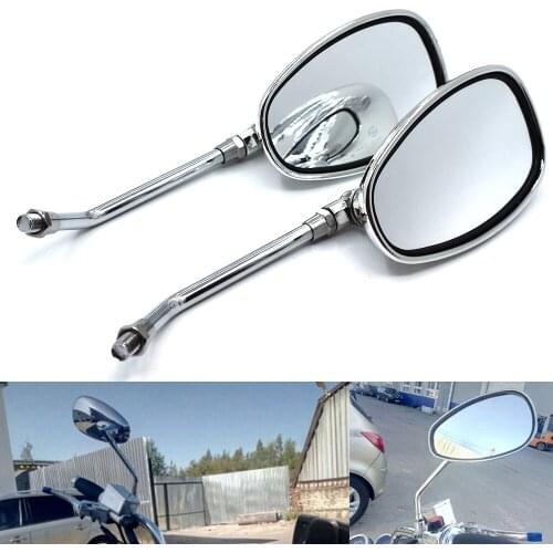 10mm Universal motorcycle rear view mirror oval rear view mirror For HONDA CB1000R CB1000RR CB1100 CB1300 CBF1000 CBF600/S