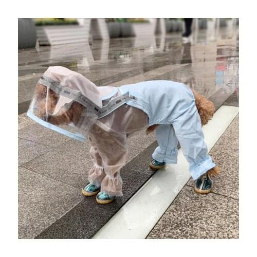 Waterproof Dog Raincoat Jumpsuit For Small Medium Large Dogs Rain Coat Outdoor Pet Clothes Puppy Labrador Husky Pug Jacket
