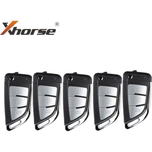 Xhorse XEKF21EN VVDI Super Remote Type for BMW Style 3 Silver Buttons Knife Type 5pcs/lot