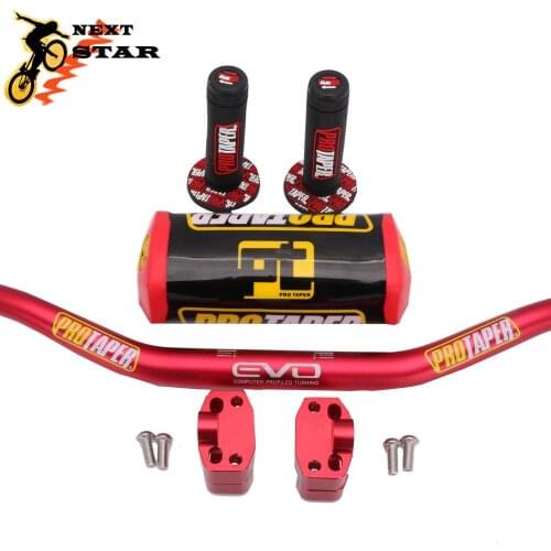 Motorcycle 1 1/8" Fat Bar 28MM 800mm Handlebar Bar Clamps Pad MX Pit Dirt Bike For KTM Honda Yamaha EXC CRF YZF KLX RMZ Protaper