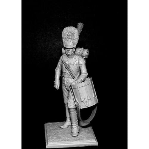 1/32 ancient man warrior stand Drummer Resin figure Model kits Miniature gk Unassembly Unpainted