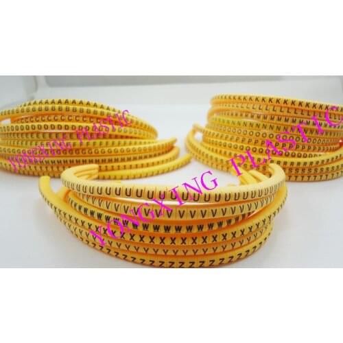 1500pcs/set EC-0 0.5mm2 0-9 cable marker set