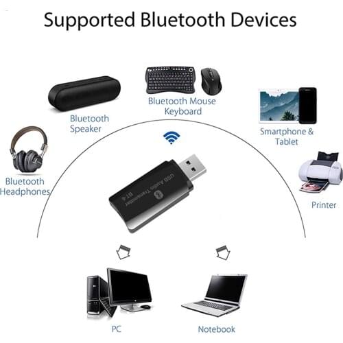2-in-1 USB Bluetooth Transmitter Receiver Bluetooth 5.0 For TV PC Home Stereo Speaker 3.5mm AUX Wireless Audio Bluetooth Adapter
