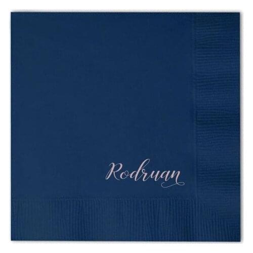 50pcs Last Name - Personalized Wedding Napkins - Housewarming Gift - Engagement Party Napkins - Custom Wedding Napkins