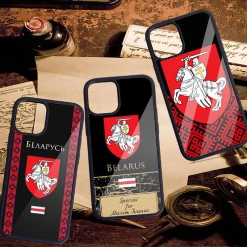 Belarus flag Phone Case PC for iPhone 11 12 pro XS MAX 8 7 6 6S Plus X 5S SE 2020 XR