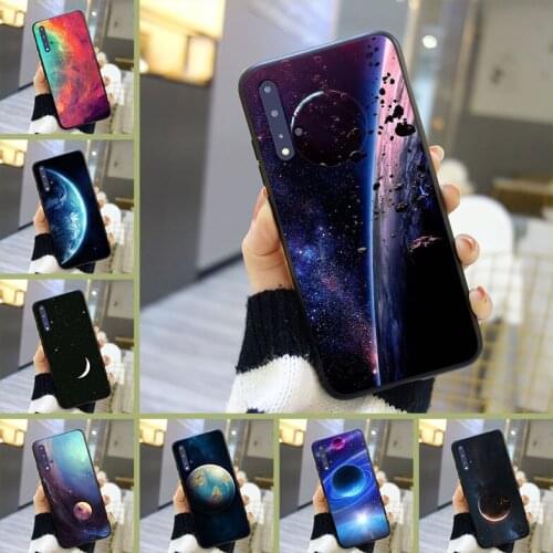 Back Cover For Huawei Honor 8A Pro 8S V20 Black Star Space Cool Soft Phone Case Silicone For Huawei Honor 20 Lite Pro 10i 20i