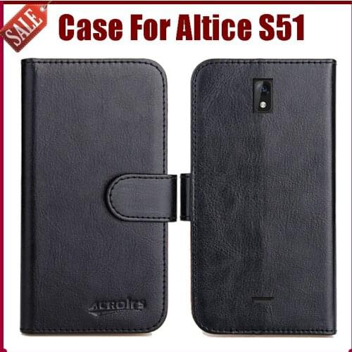 Hot Sale! Altice S51 Case New Arrival 6 Colors High Quality Flip Leather Protective Phone Cover For Altice S51 Case