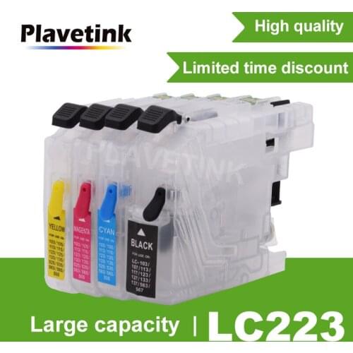 Plavetink Printer Ink Cartridge LC 223 225 221 227 229 For Brother LC223 XL MFC J5625DW J5720DW J480DW J680DW J880DW J4625DW