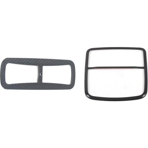 Car Roof Reading Light Cover Trim Decor Frame for Honda CRV CR-V 2017-2021 Carbon Fiber ABS Sticker Accessories