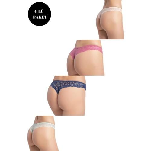 LUXXA 4LÜ COLOR WOMEN UNDERWEAR THE LINEN kit