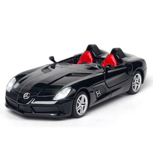 1:32 SLR Convertible Toy Vehicles Model Diecasts Car Alloy Pull Back Children Toys Collection Gift Kids