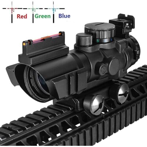 4x32 Acog Riflescope 20mm Dovetail Reflex Optics Scope Tactical Sight For Hunting Gun Rifle Airsoft Sniper Magnifier For Hunting