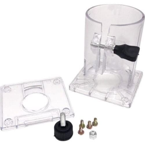 Transparent Trimmer Router Base Standard Electric Trimming Machine Protective Cover Woodworking Power Tools 16FA