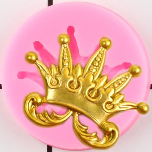 Crown Silicone Mold Wedding Fondant Cake Decorating Tools Chocolate Gumpaste Moulds Polymer Clay Molds Candy Making Mould