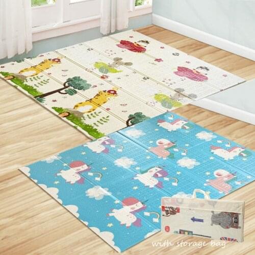XPE Folding Baby Play Mats Climbing Pad 1cm Baby Crawling Carpet Waterproof Toddler Carpet Nursery Activity Gym Gifts For Kids