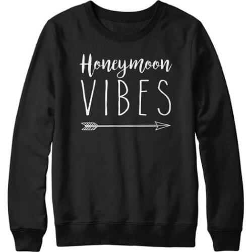 Sugarbaby Honeymoon Vibes Just Married Sweatshirt Jumper Men Women Wedding Gift Couples Hubby Wifey Honeymoon Jumper
