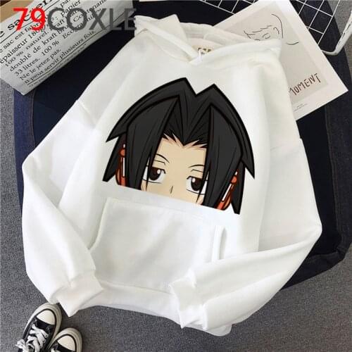 Shaman King hoodies men grunge hip hop y2k aesthetic plus size men hoody graphic anime
