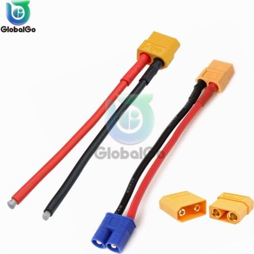 XT60 XT-60 XT90 XT-90 Male Female Plug Connector Adapter For RC Lipo Battery Drone Car XT60 EC2 Banana Male to Female Plug Con
