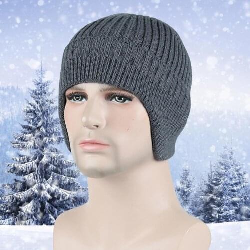 Unisex Winter Winter Solid Color Earflap Knitted Hat Outdoor Riding Supplies Ear Warmers Earmuffs Ear Cover Earmuffs