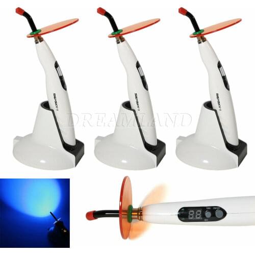 1-3 PCS Dental wireless LED Curing Light Lamp Four Working Modes Optical Fiber Curing LED-B 1400mw